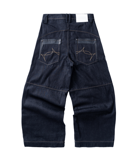 Baggy Raw Denim // Navy Blue
