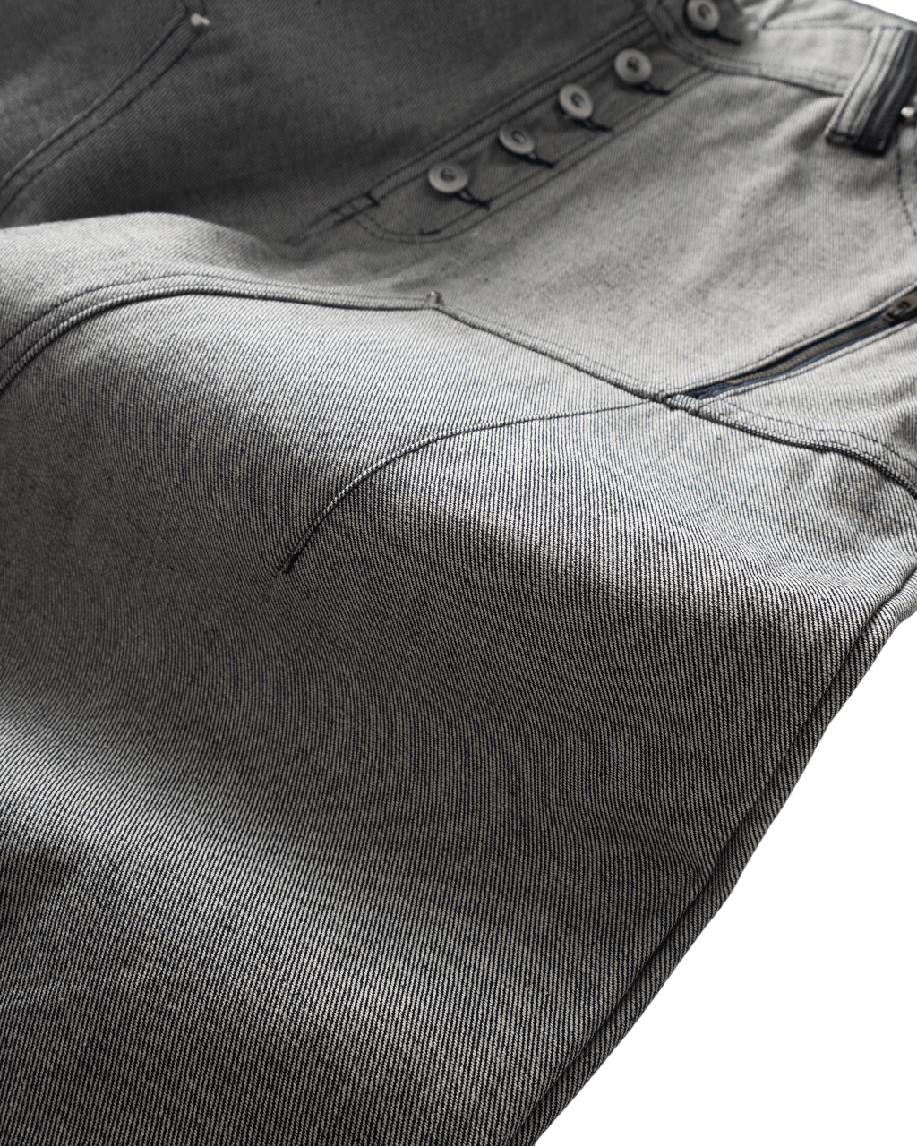 Baggy Raw Denim // Grey