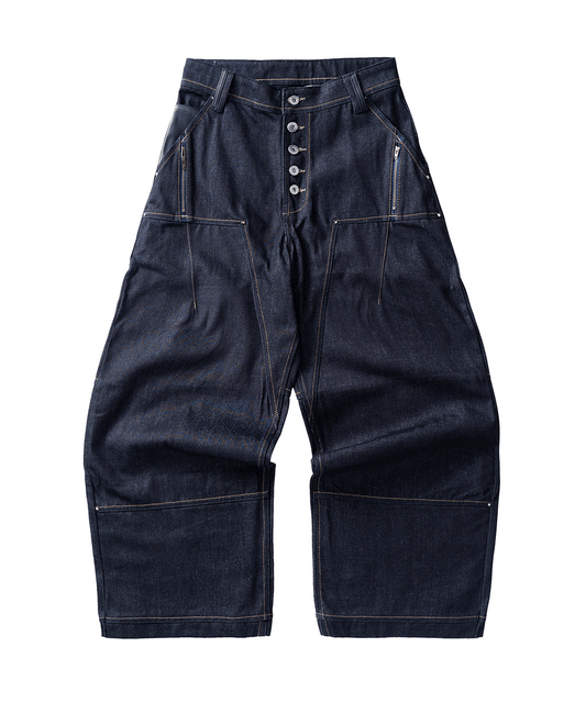 Baggy Raw Denim // Navy Blue