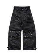 Black Ink Faux Leather Pants