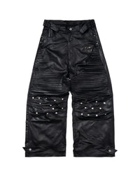 Black Ink Faux Leather Pants