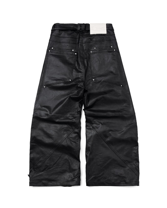 Black Ink Faux Leather Pants