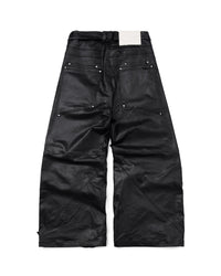 Black Ink Faux Leather Pants
