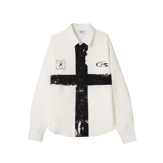 Cross Button Up