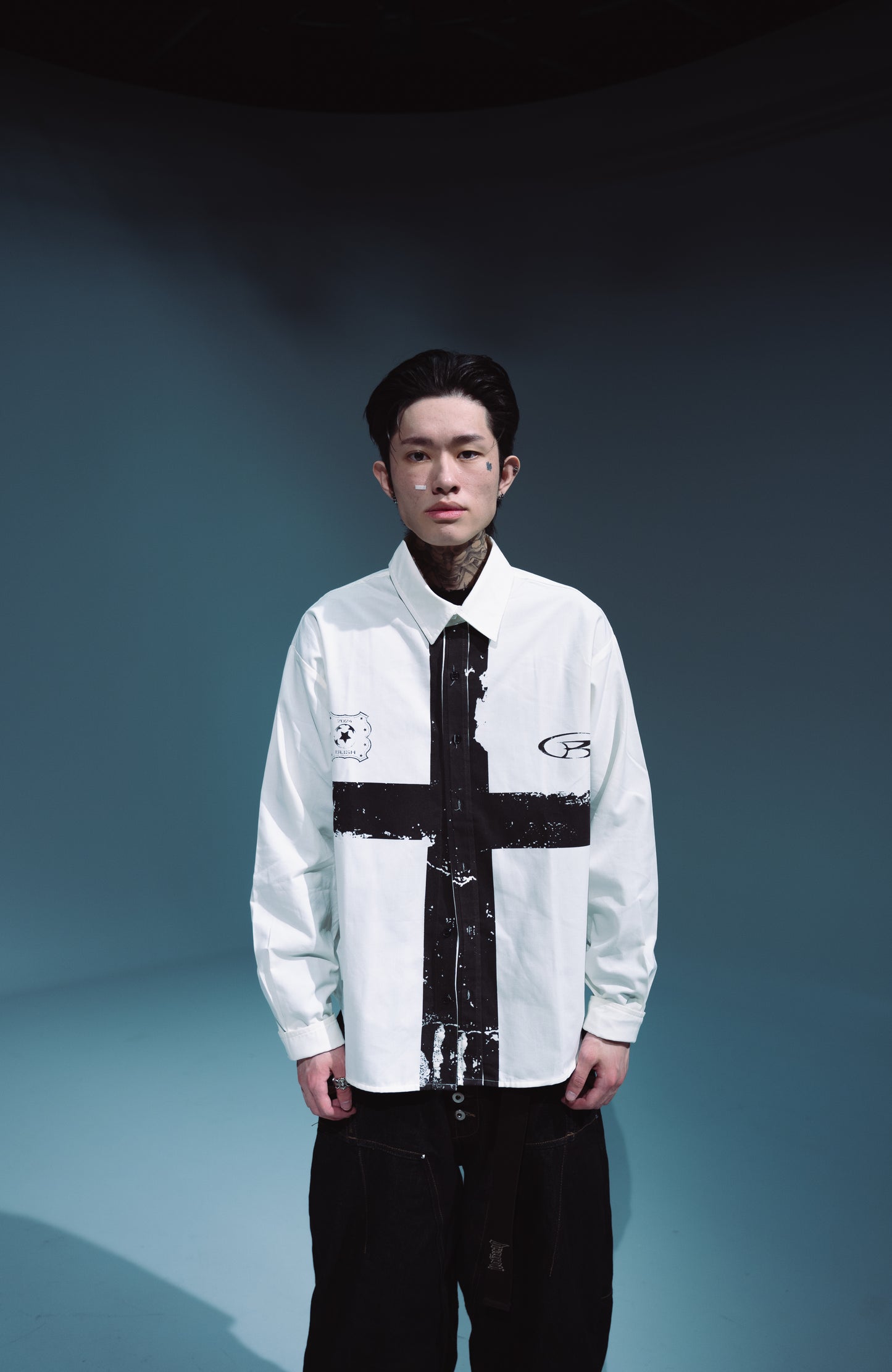 Cross Button Up