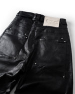 Black Ink Faux Leather Pants