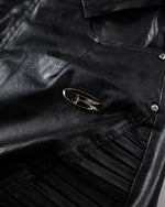 Black Ink Faux Leather Pants